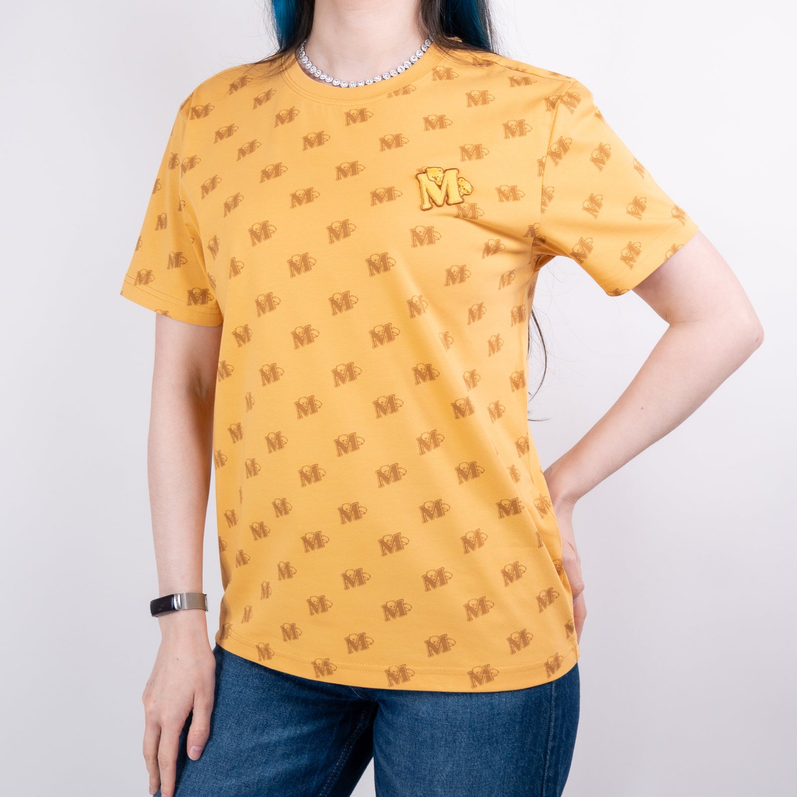 Milk Mocha Bear: Giordano X Milk Mocha Bear: Monogram (Brown) T-Shirts Milk Mocha Bear