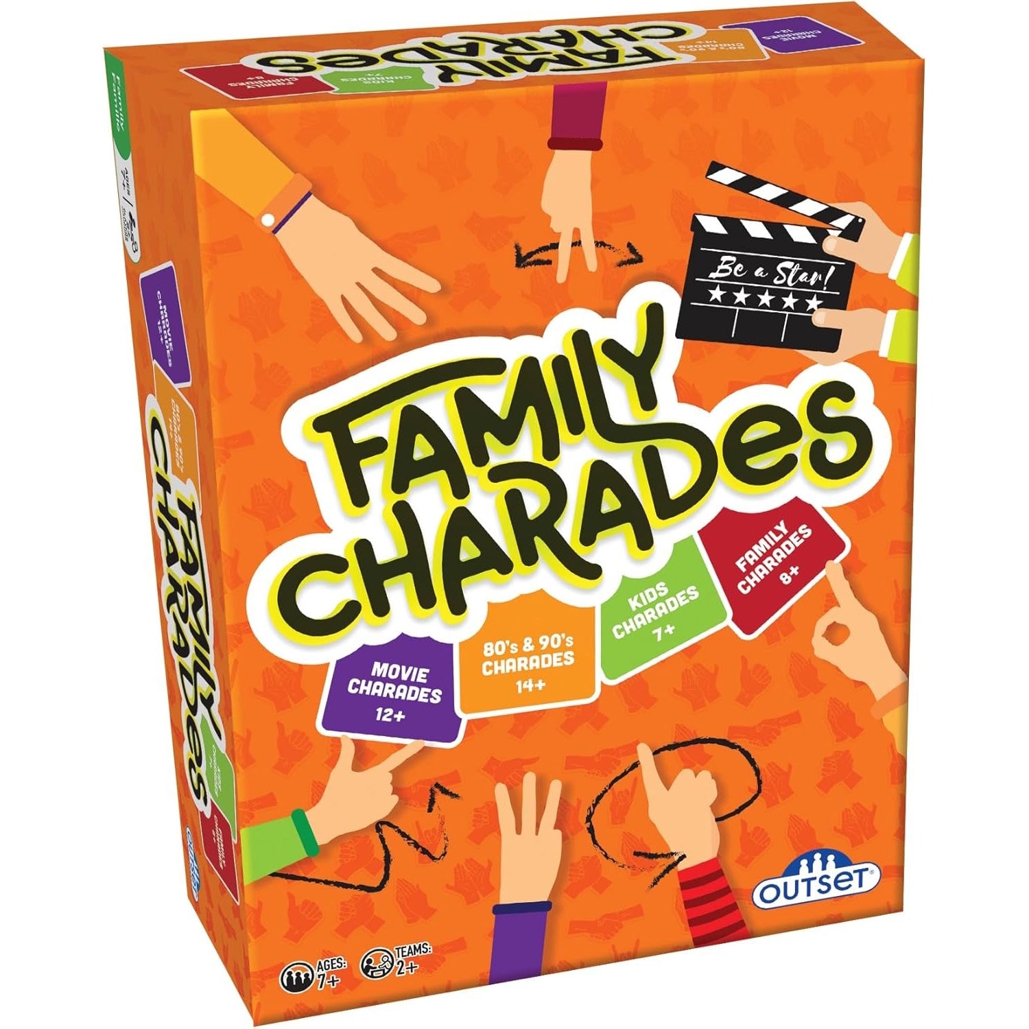 Family Charades - New Design [Board Game, 3+ Players] Board Game Outset Media