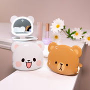 Milk Mocha Bear: Fancii x Milkmochabear Mocha LED Mirror Daily Accessories Milk Mocha Bear