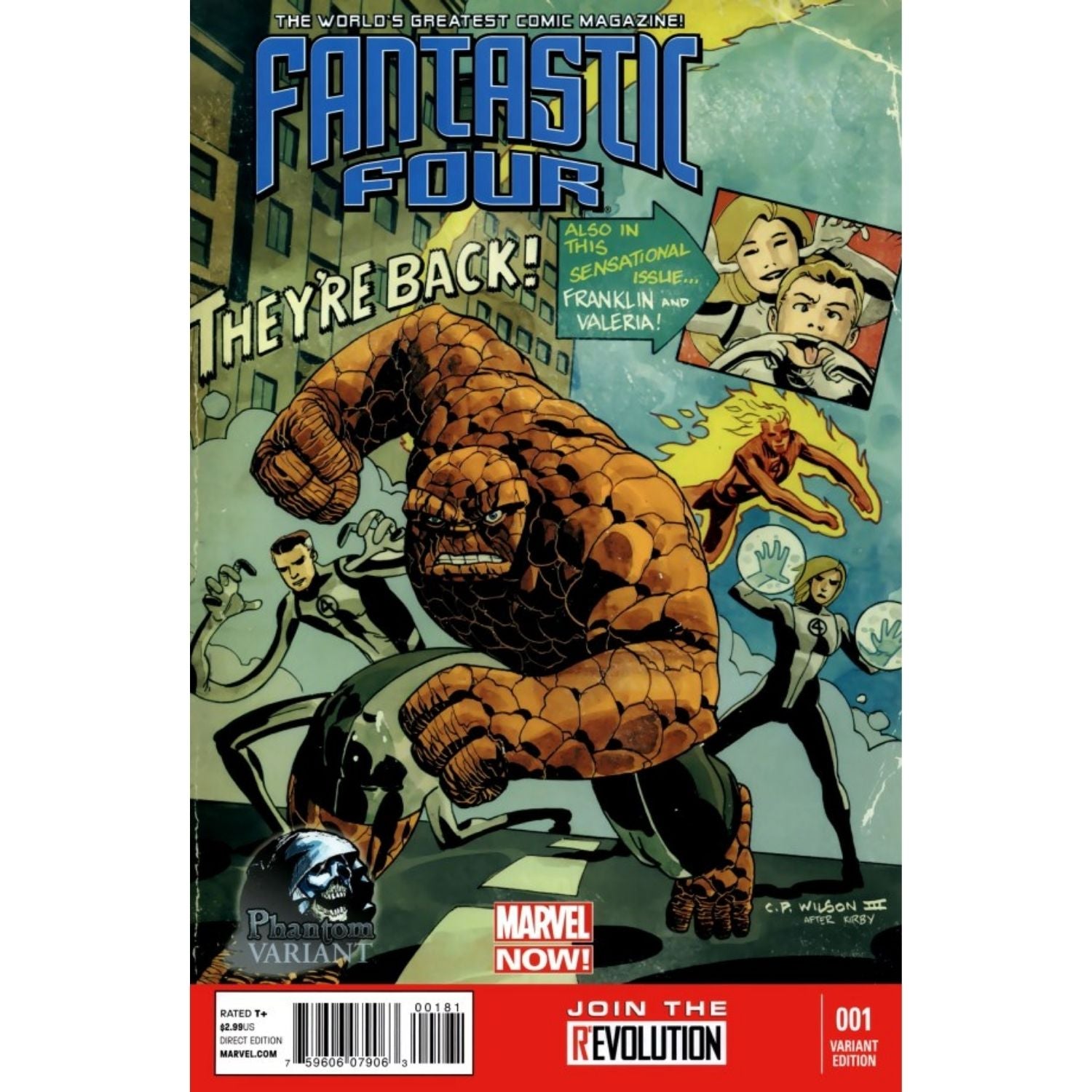 Fantastic Four: #1 [C.P. Wilson III Phantom CVR] 2013 Comics Marvel Comics