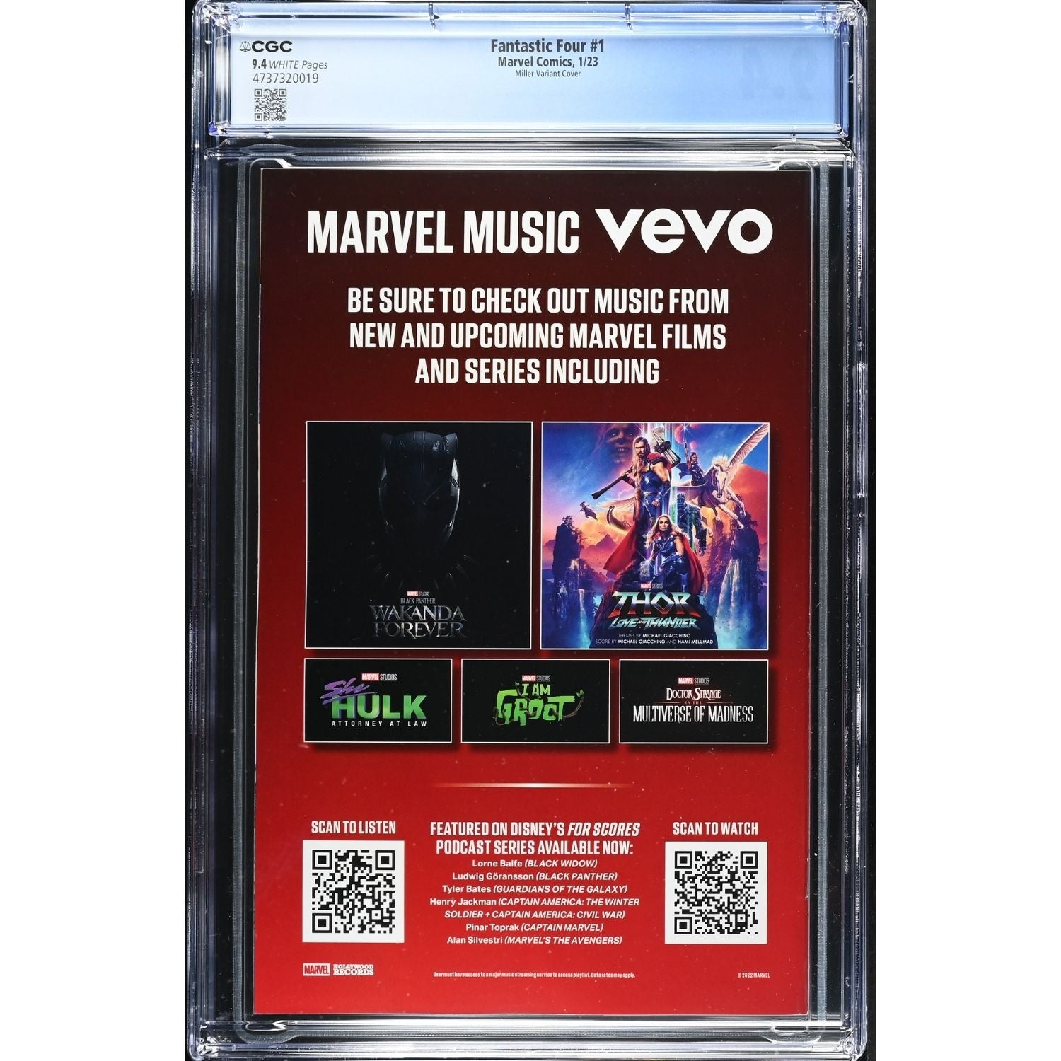 Fantastic Four: #1 [Frank Miller CGC 9.4 - 1:400] 2022 Comics Marvel Comics