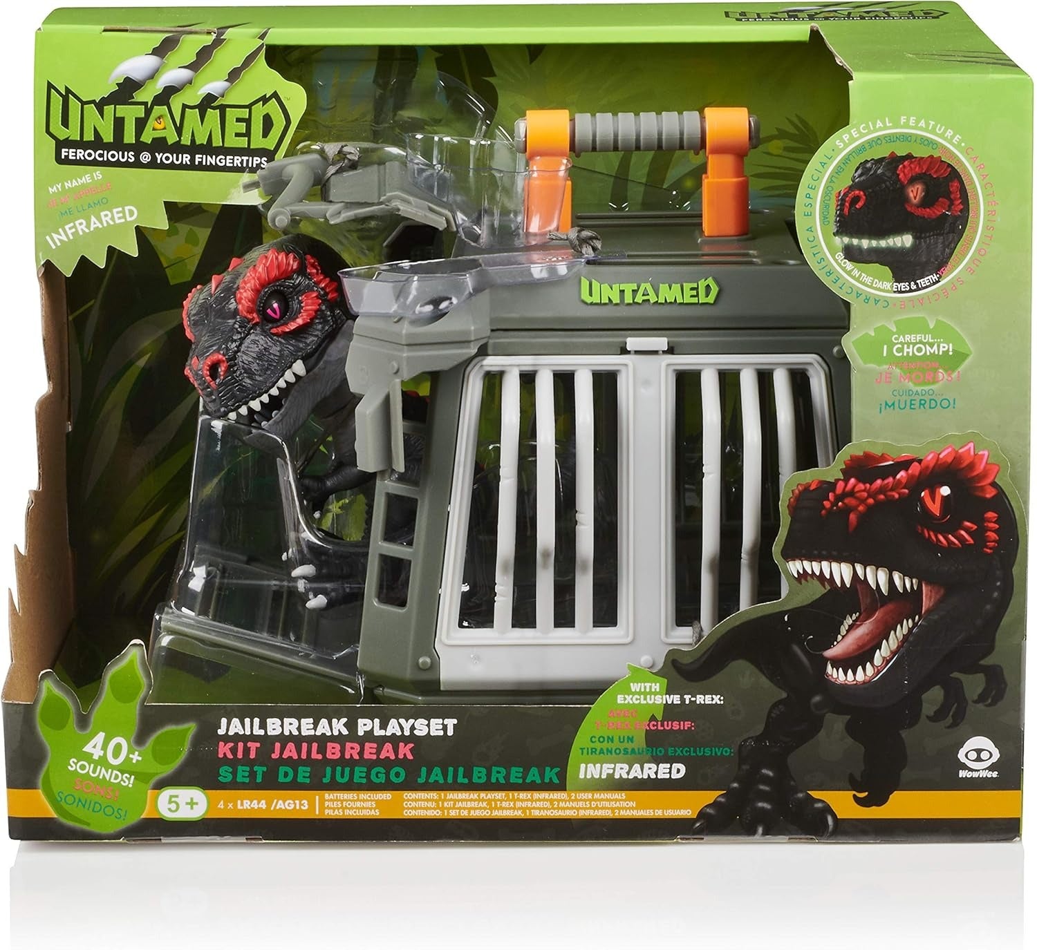Fingerlings: Jailbreak Playset - Infrared T-rex Toys & Games WowWee
