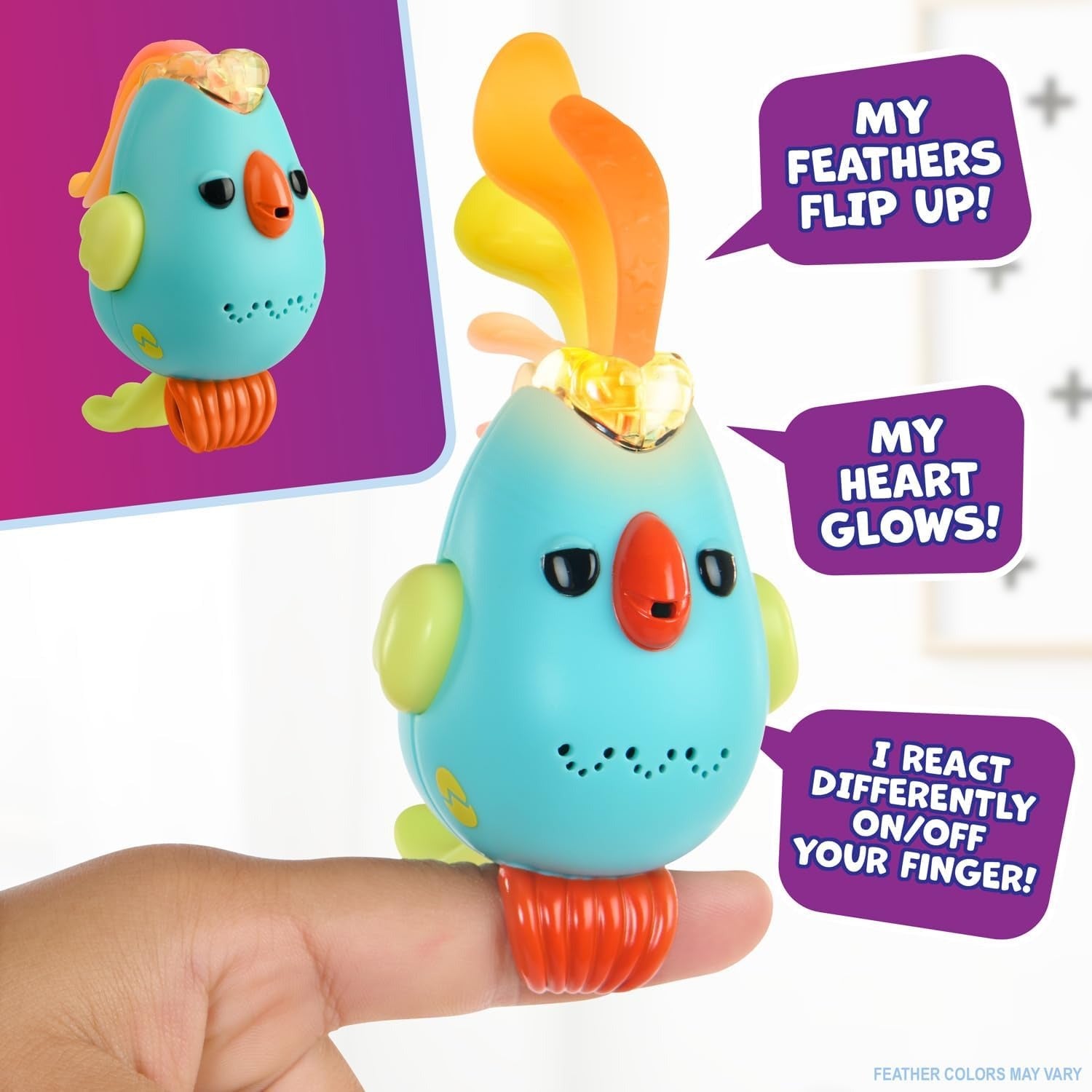 Fingerlings Sweet Tweet Bird - Blue Toys & Games WowWee