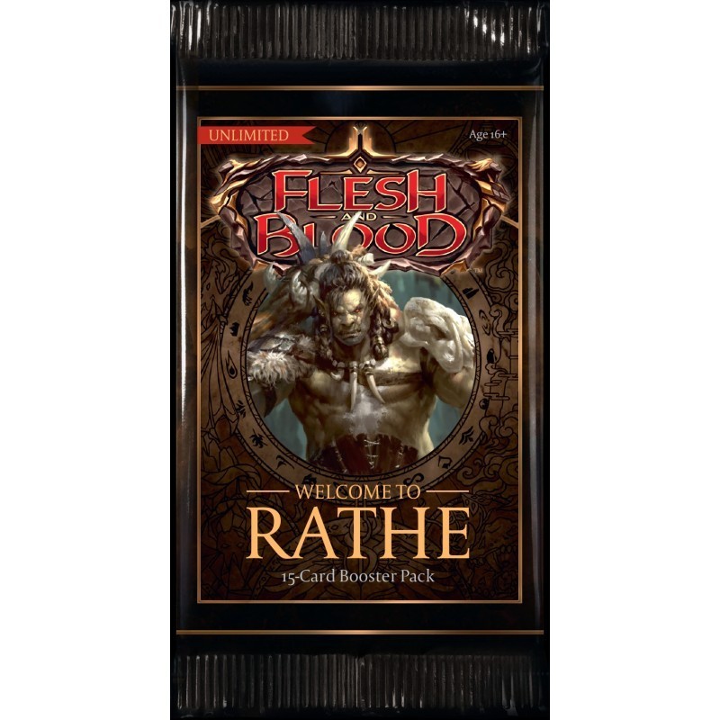 Flesh & Blood TCG: Welcome to Rathe Unlimited Edition Loose Booster (1-Pack) Card Game Legend Story Studios