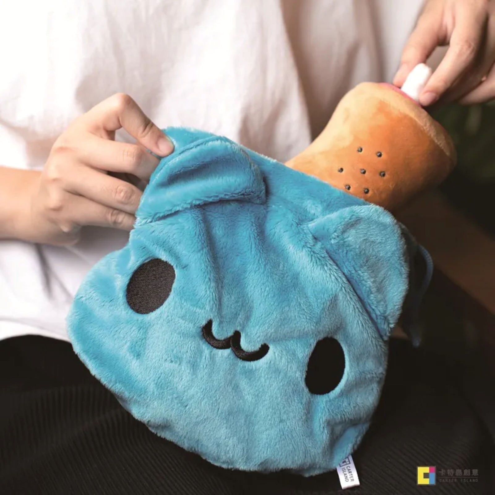 Bugcat Capoo: Fluffy Big Face Storage Bag Accessories Bugcat Capoo