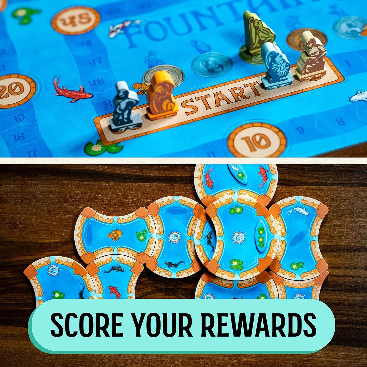 Fountains [Board Game, 2-4 Players] Board Game OPGames