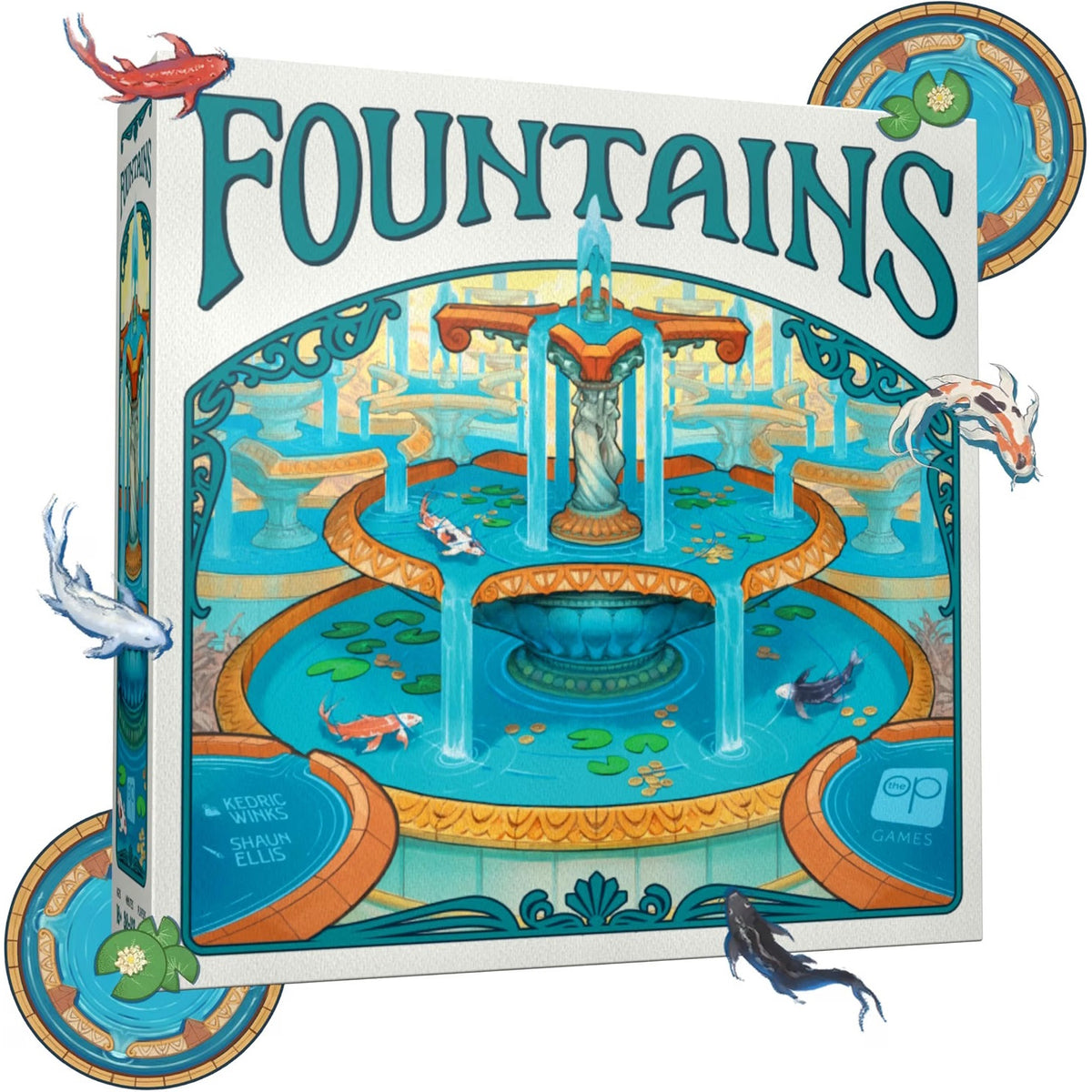Fountains [Board Game, 2-4 Players] Board Game OPGames