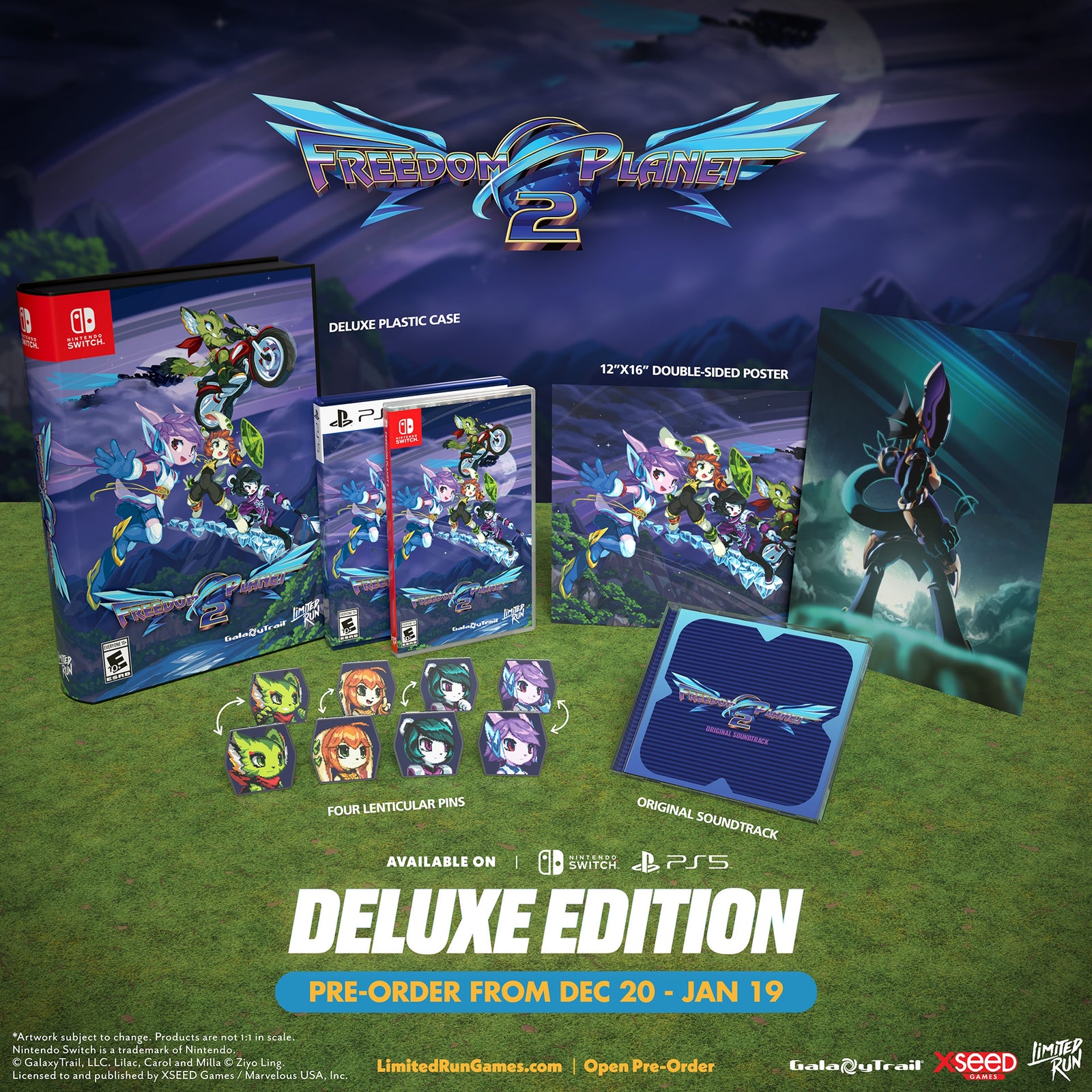 Freedom Planet 2 Deluxe Edition - Limited Run #132 [PlayStation 5] PlayStation 5 Video Game Limited Run Games