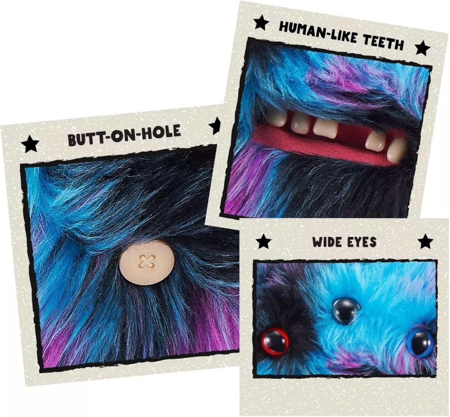 Fuggler: Butt Ugly Pets - Blue Black Purple Toys & Games Zuru
