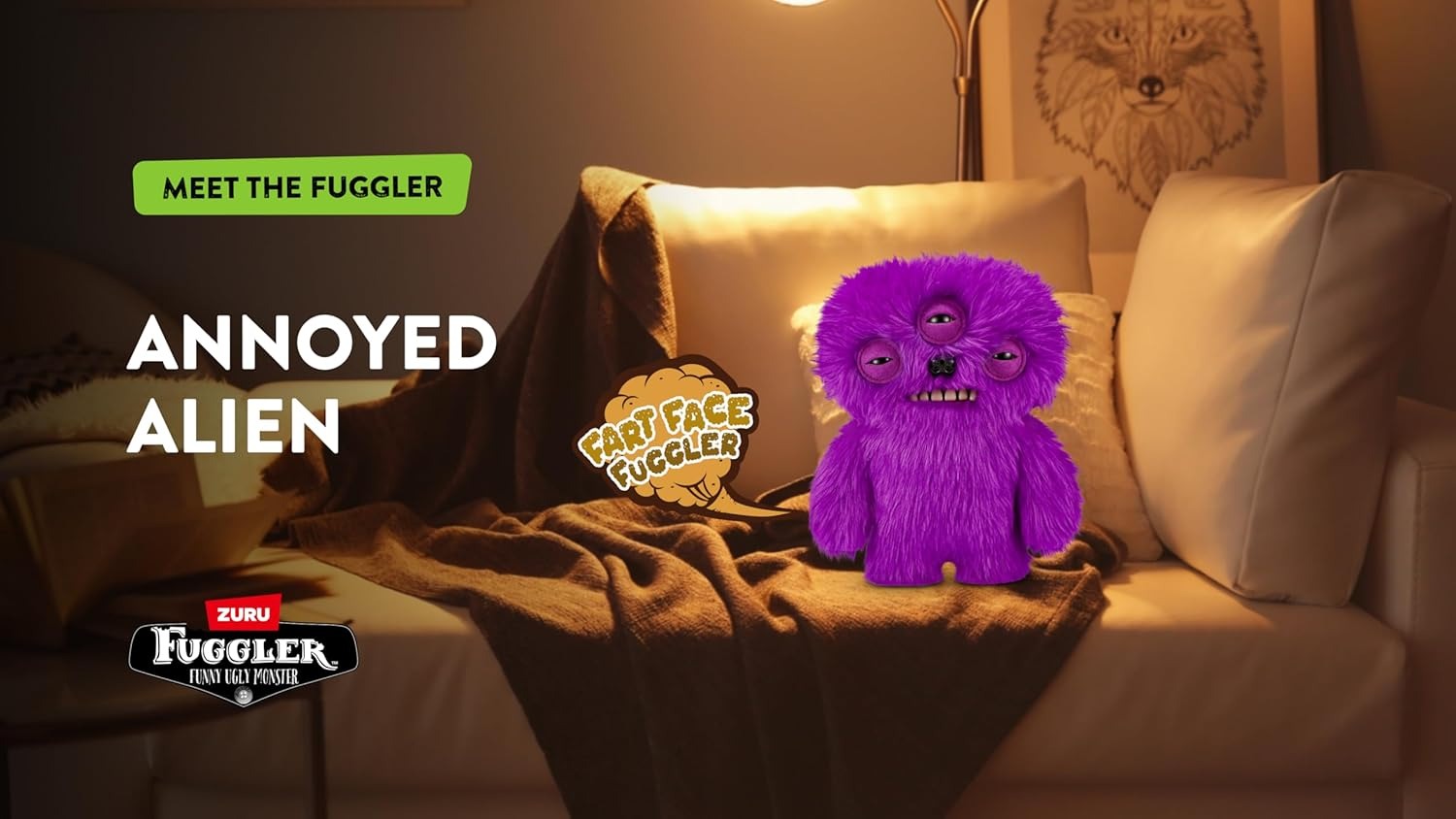 Fuggler: Fart Face - Annoyed Alien Purple Toys & Games Zuru