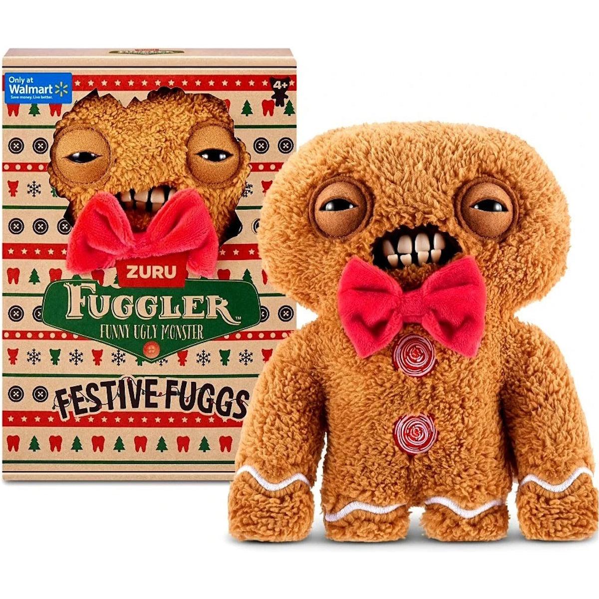 Fuggler Festive Fuggs: Gingerbread Man - Series 1 Toys & Games Zuru