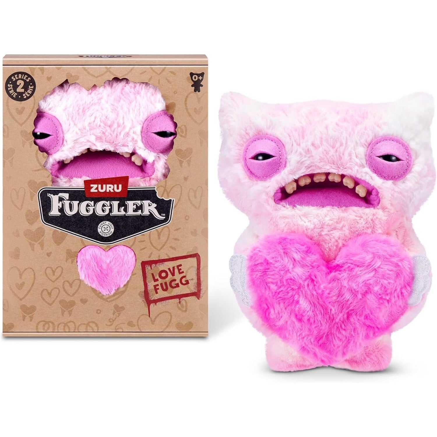Fuggler: Love Fugg Pink - Series 2 - Wide Eyes Weirdo Toys & Games Zuru