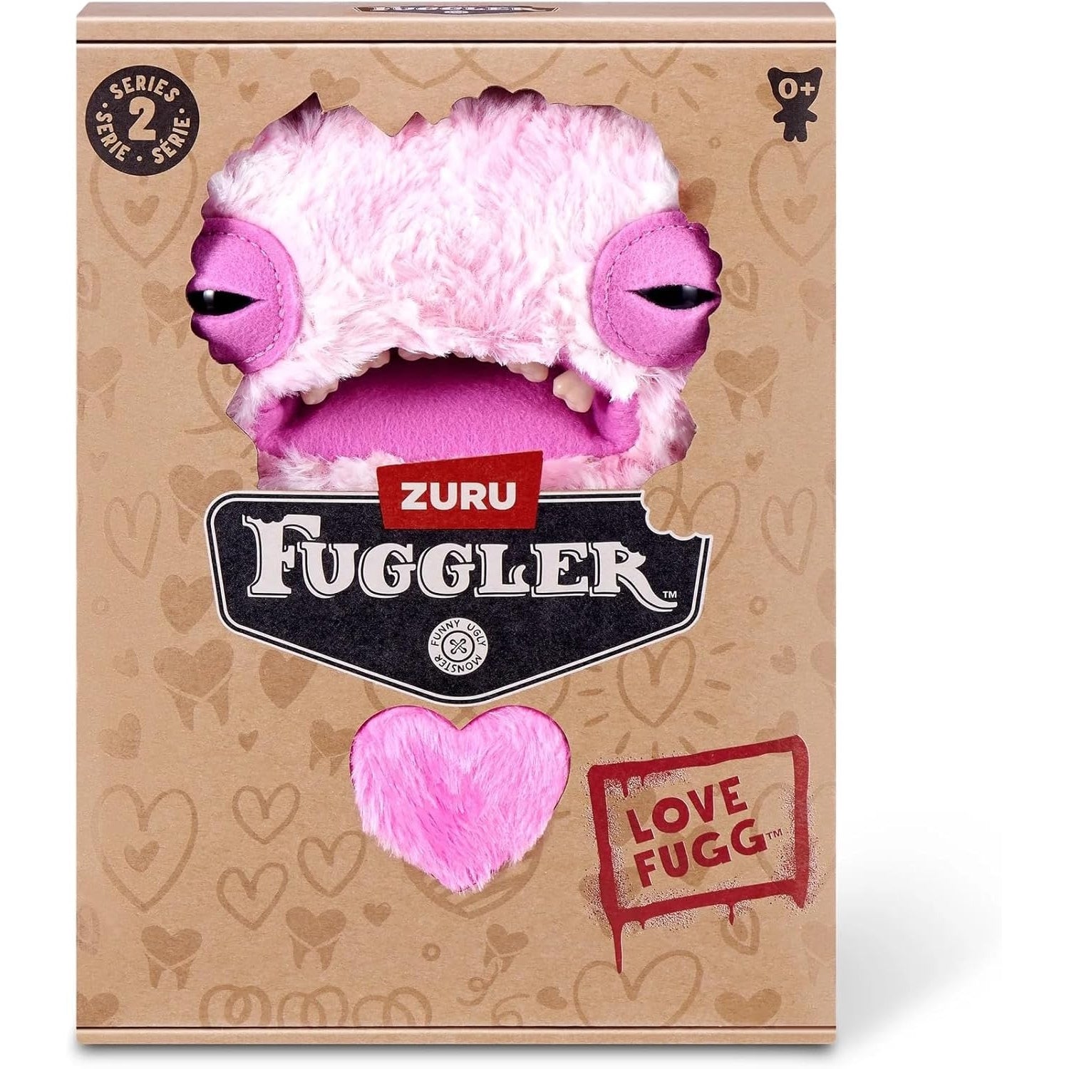 Fuggler: Love Fugg Pink - Series 2 - Wide Eyes Weirdo Toys & Games Zuru