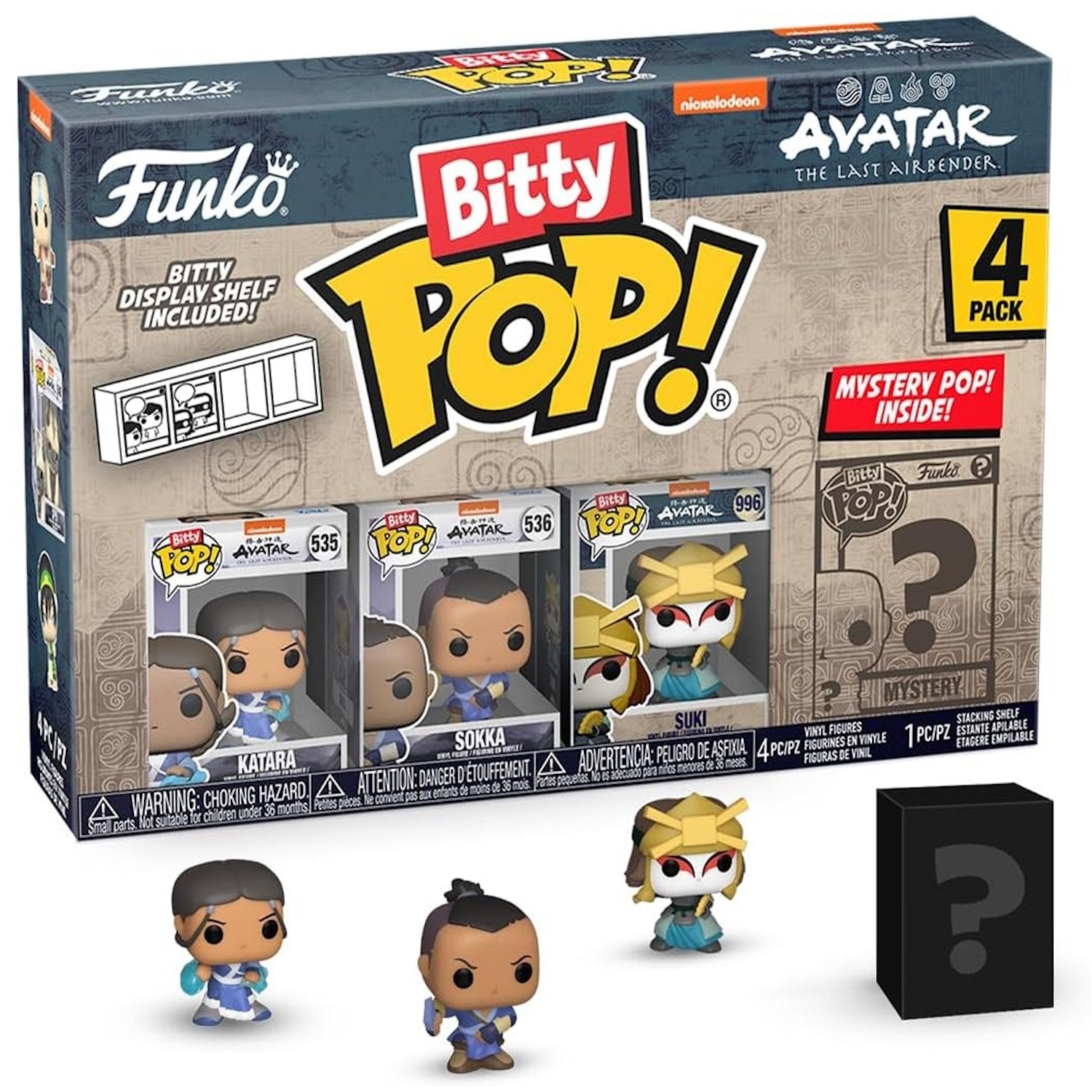 Funko Bitty Pop! Avatar: The Last Airbender - Katara / Sokka / Suki / Random Toys & Games Funko