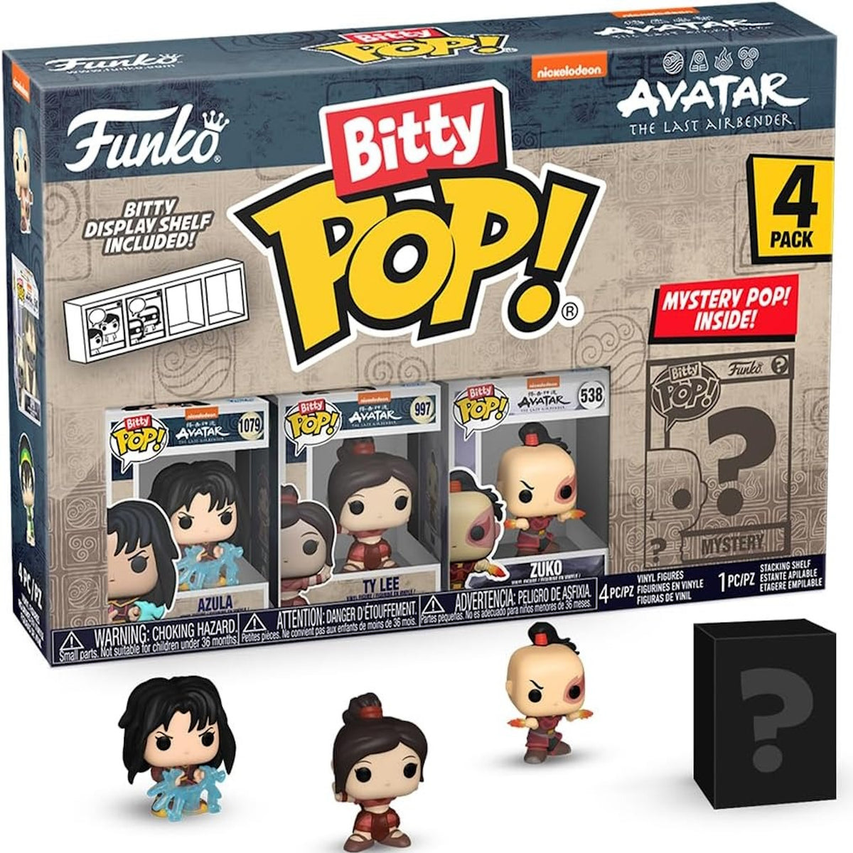 Funko Bitty POP! 4 Pack: Avatar: The Last Airbender - Azula, Ty Lee, Zuko, More Toys & Games Funko