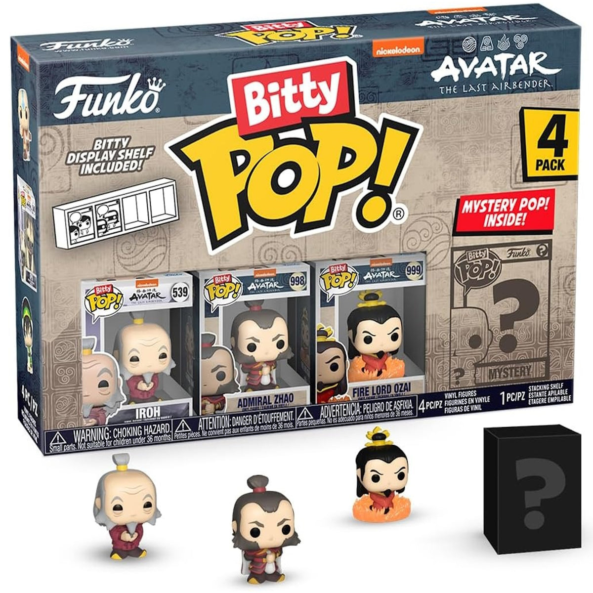 Funko Bitty Pop!: Avatar the Last Airbender - Iroh / Admiral Zhao / Fire Lord Ozai / Random Toys & Games Funko