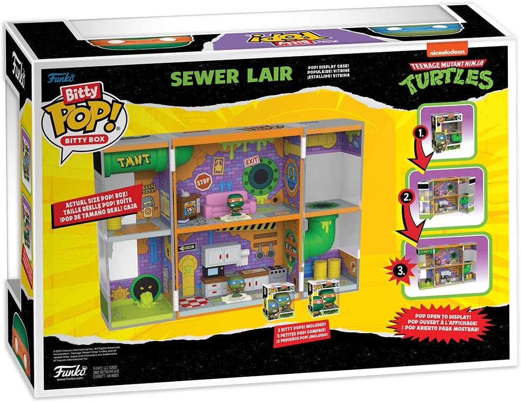 Funko Bitty Pop!: Bitty Box - Teenage Mutant Ninja Turtles Sewer Lair Toys & Games Funko