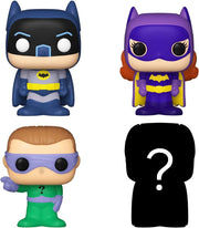 Funko Bitty Pop! DC: Batgirl Riddler and Adam West Batman Vinyl Mini Figures - with Bonus Mystery Minipop Toys & Games Funko