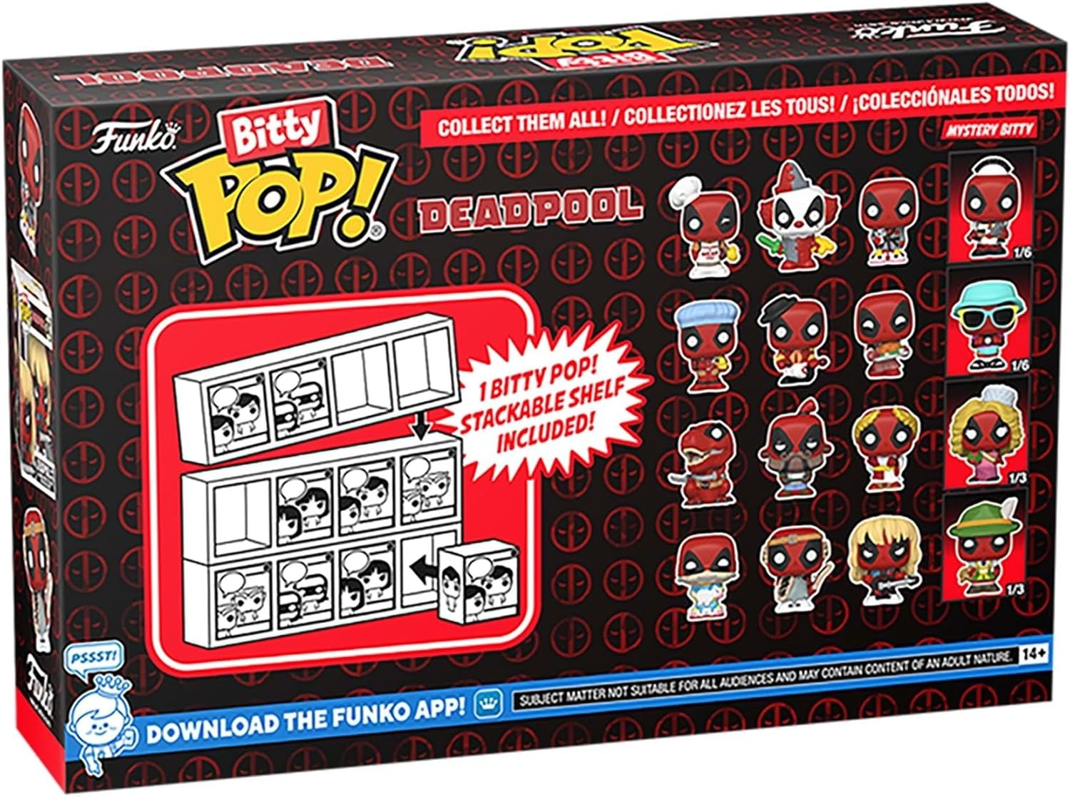 Funko Bitty Pop! Deadpool Sleepover 4 Pack Vinyl Figure Toys & Games Funko