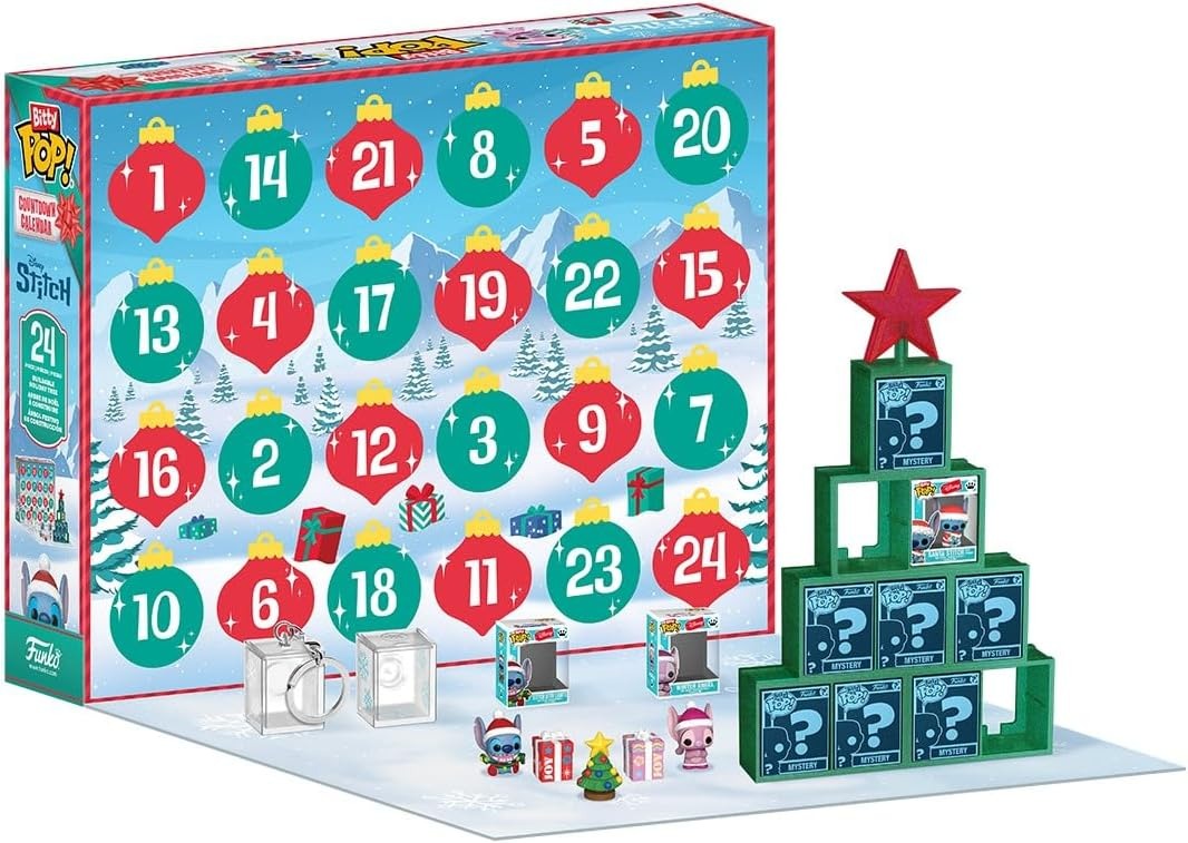 Funko Bitty Pop!: Disney - Stitch Holiday Advent Calendar Toys & Games Funko