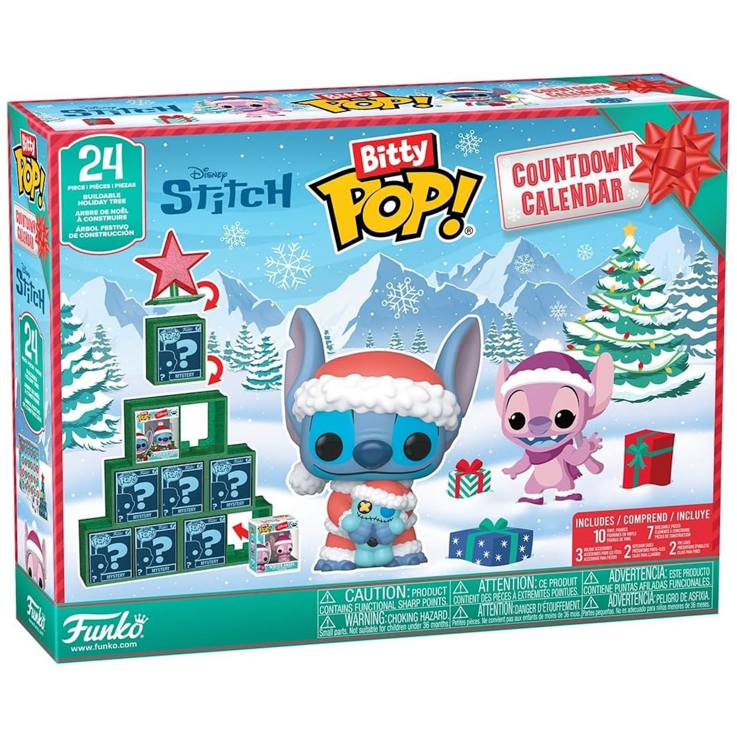 Funko Bitty Pop!: Disney - Stitch Holiday Advent Calendar Toys & Games Funko