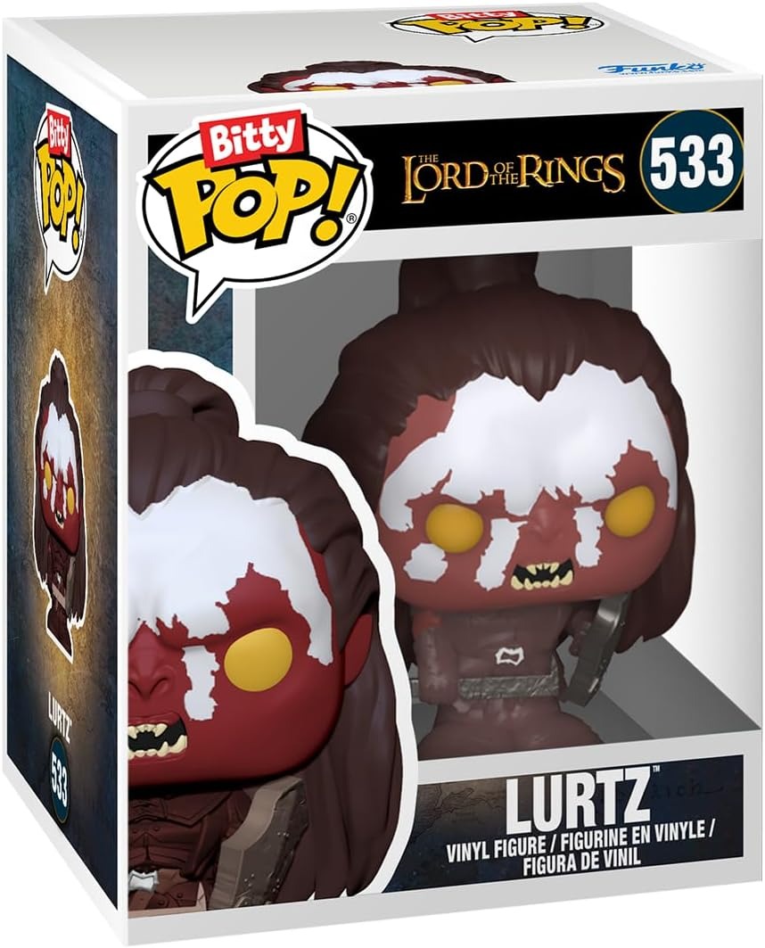 Funko Bitty Pop!: Lord of the Rings Witch King Dunharrow King Lurtz And Mystery PopMini Vinyl Figure Set - 4 Pack Toys & Games Funko