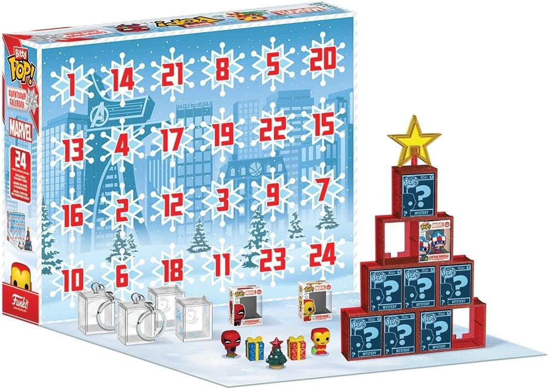 Funko Bitty Pop!: Marvel - Marvel Holiday Advent Calendar Toys & Games Funko