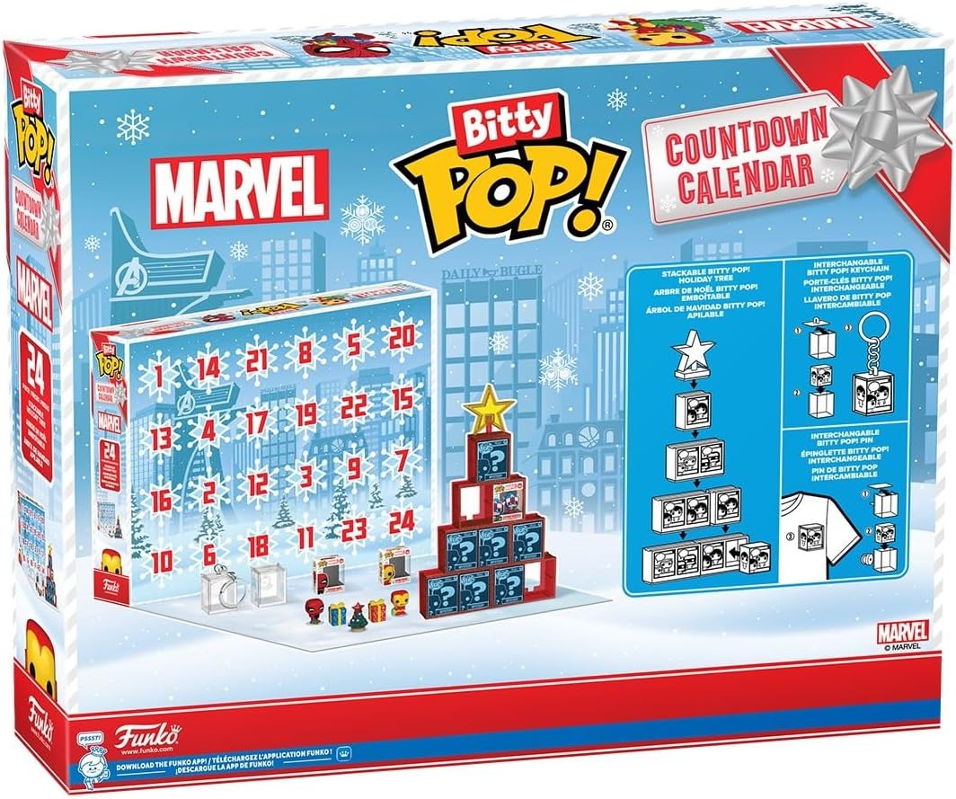 Funko Bitty Pop!: Marvel - Marvel Holiday Advent Calendar Toys & Games Funko