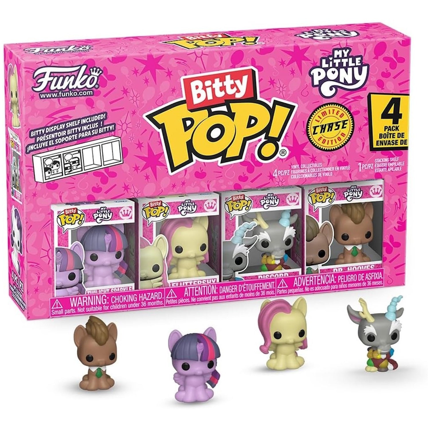 Funko Bitty Pop!: My Little Pony - Twilight Sparkle/Fluttersy/Discord/Random 4 Pack Vinyl Bitty Figures Toys & Games Funko