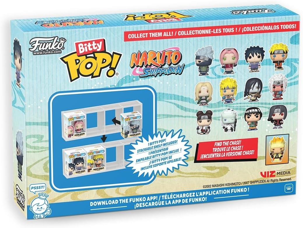 Funko Bitty Pop!: Naruto Shippuden - Tenten, Madara 6th Paths, Might Guy, & Random Figure Toys & Games Funko