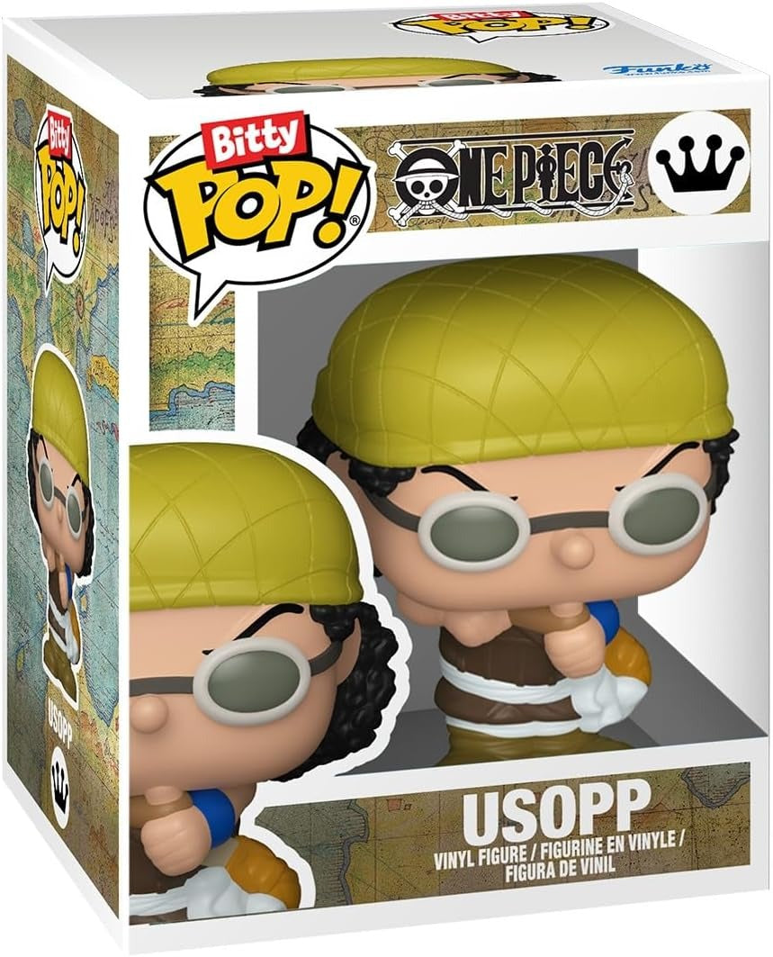 Funko Bitty Pop!: One Piece - Usopp, Kaya, Kuro, & Random Chase Toys & Games Funko