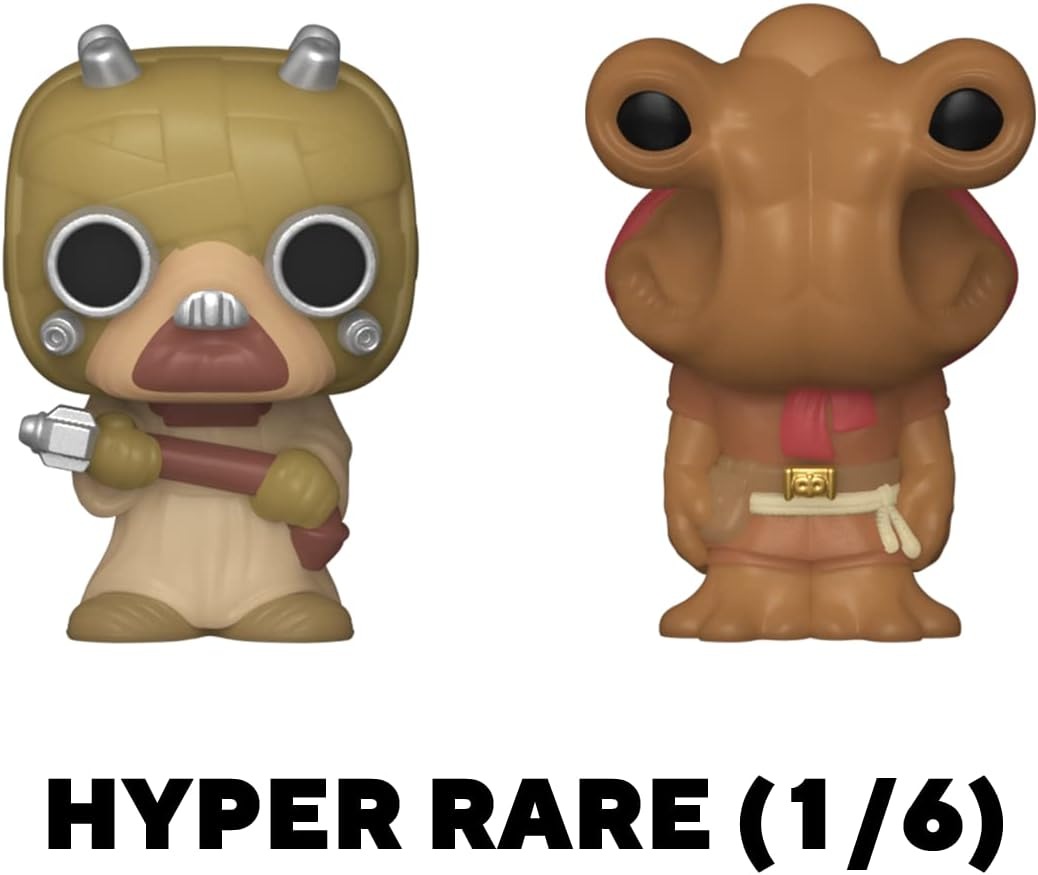 Funko Bitty Pop!: Star Wars Bitty Shelf [Luke, Obi Wan, Jawa, Mystery Figure] Toys & Games Funko