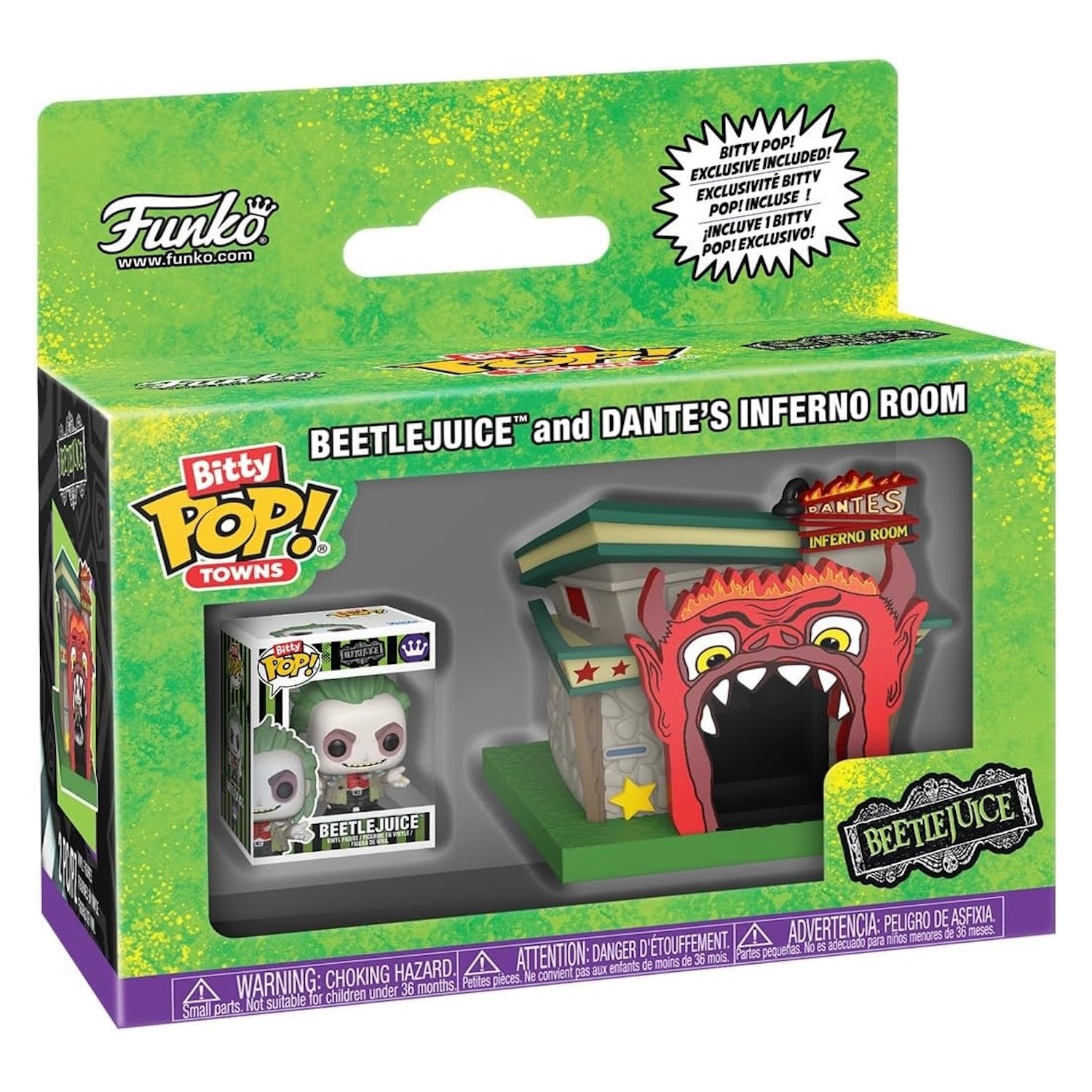 Funko Bitty Pop! Town: Beetlejuice - Beetlejuice and Dante's Inferno Room Vinyl Figure Toys & Games Funko