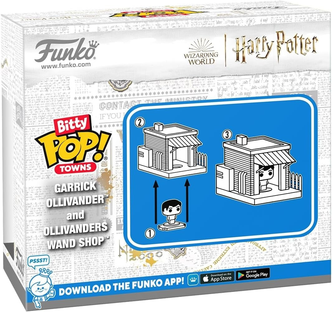 Funko Bitty Pop! Town: Harry Potter - Garrick Ollivander and Ollivander's Wand Shop Vinyl Figure Toys & Games Funko