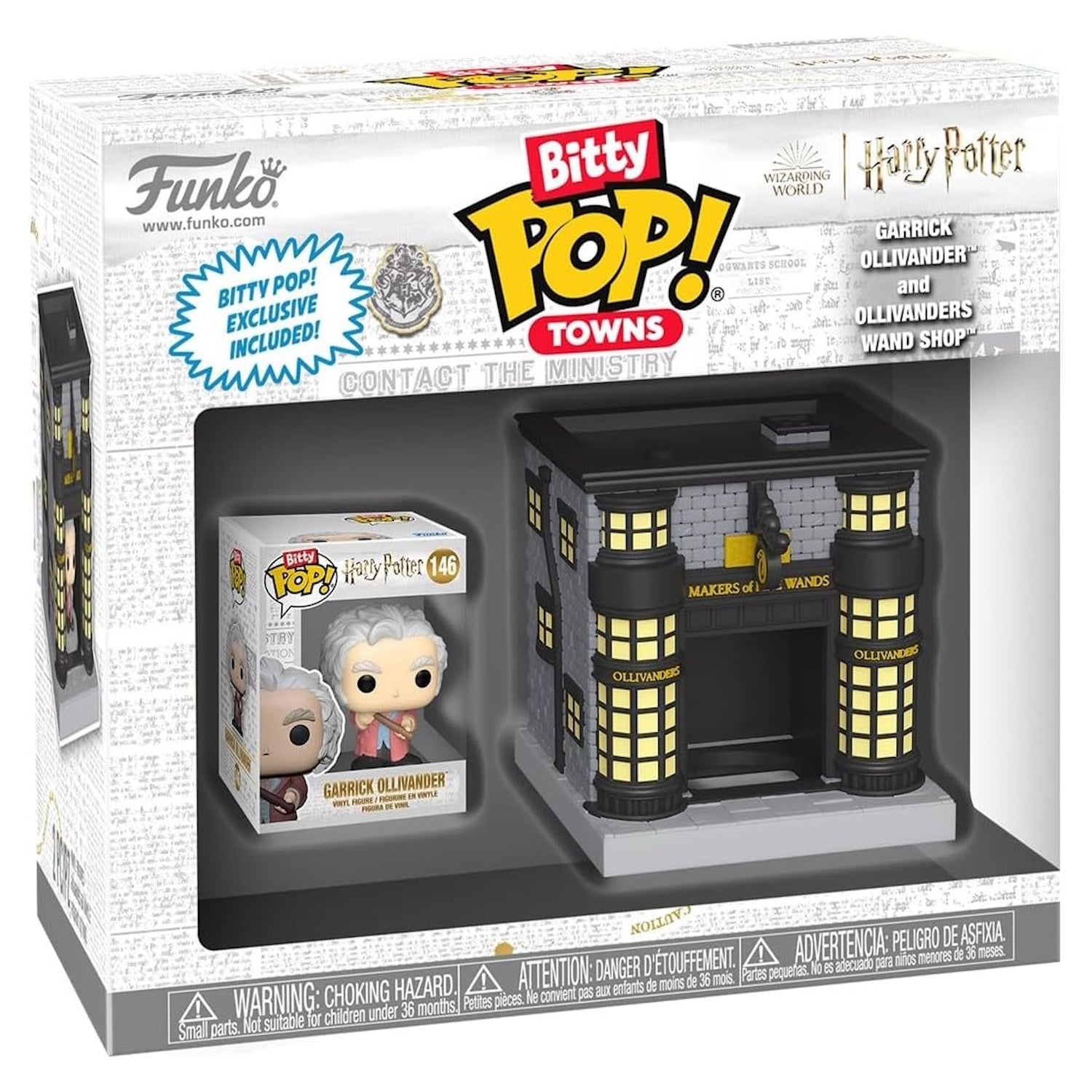 Funko Bitty Pop! Town: Harry Potter - Garrick Ollivander and Ollivander's Wand Shop Vinyl Figure Toys & Games Funko