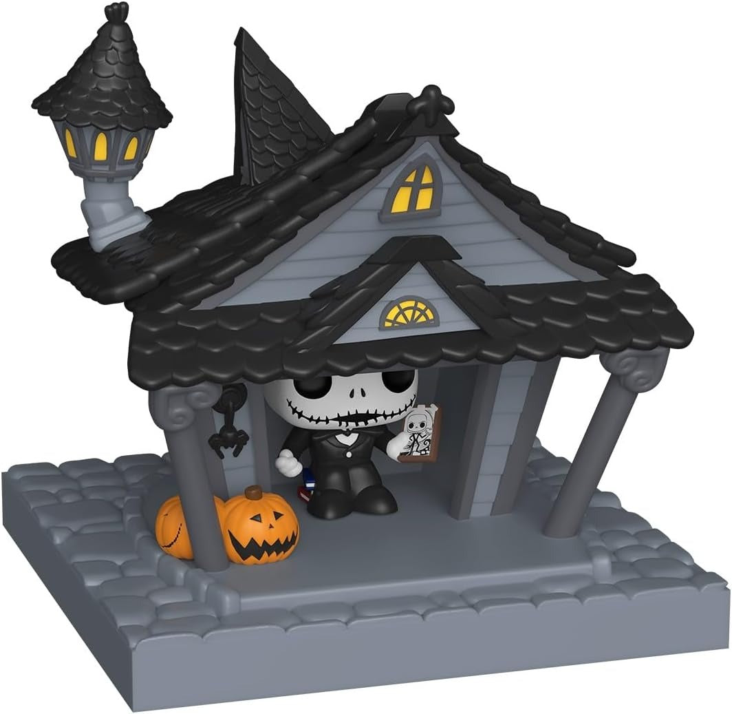 Funko Bitty Pop! Town: The Nightmare Before Christmas - Jack Skellington and Jack's House Vinyl Figure Toys & Games Funko