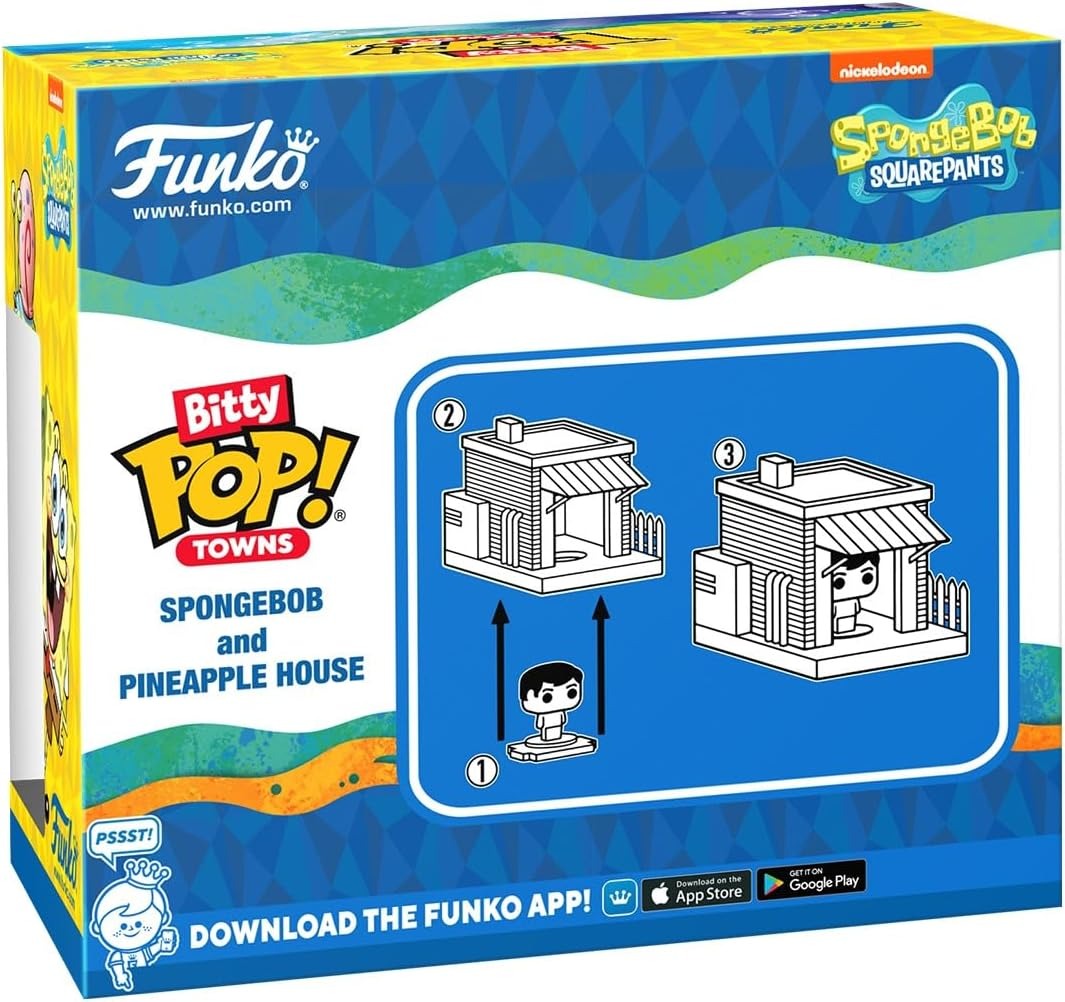 Funko Bitty Pop! Towns: Spongebob Squarepants - Songebob and Pineapple House Toys & Games Funko