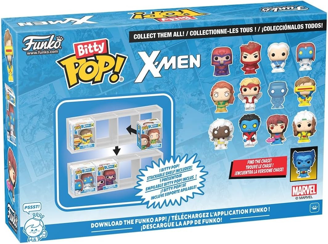 Funko Bitty Pop!: X-Men - Rogue/Nightcrawler/Gambit/Random Figure 4 Pack Vinyl Bitty Figures Toys & Games Funko