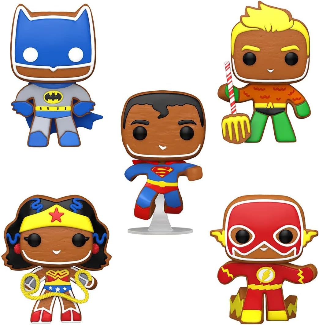 Funko Pop! Heroes: DC Holiday - Gingerbread Vinyl Figure 5-Pack - Walmart Exclusive Toys & Games Funko   