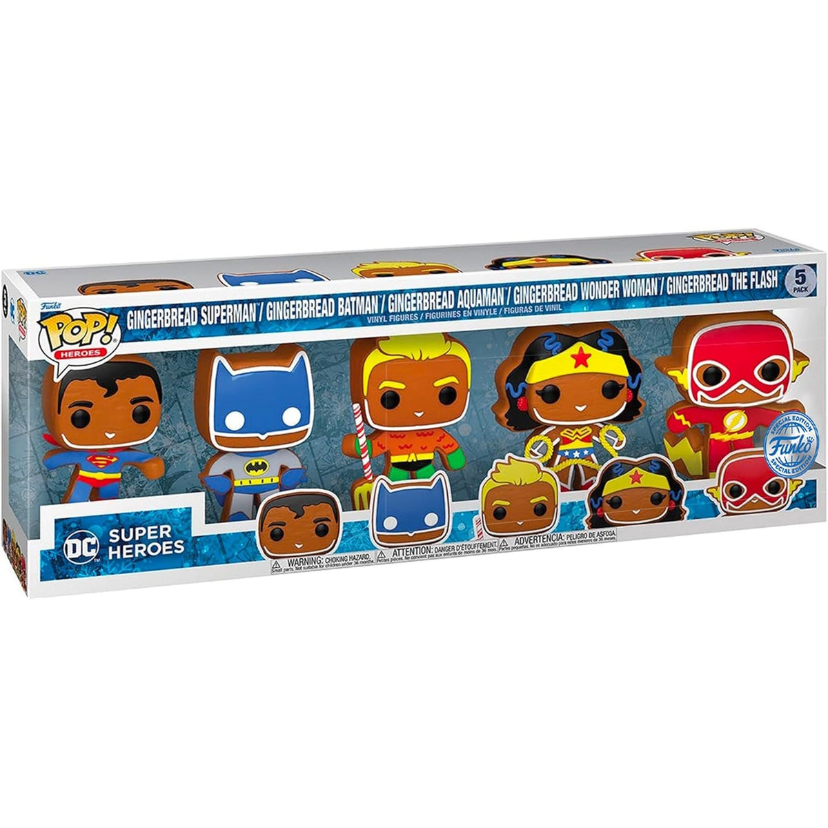 Funko Pop! Heroes: DC Holiday - Gingerbread Vinyl Figure 5-Pack - Walmart Exclusive Toys & Games Funko   
