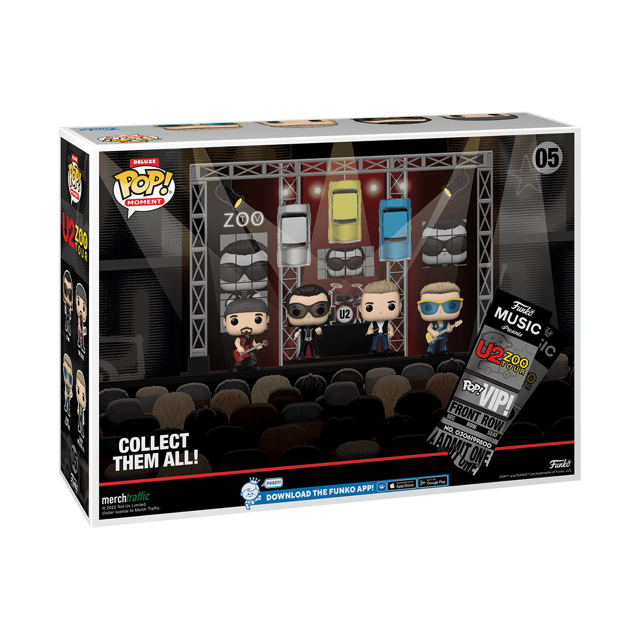 Funko Pop! Moment Deluxe: U2's Zoo TV Tour 1993 Vinyl Figures - Walmart Exclusive Toys & Games Funko   