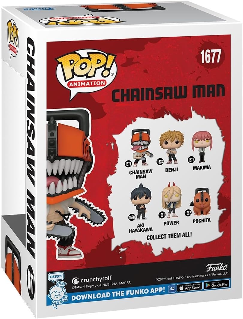Funko Pop! Animation: Chainsaw Man - Chainsaw Man Vinyl Figure #1677 Toys & Games Funko