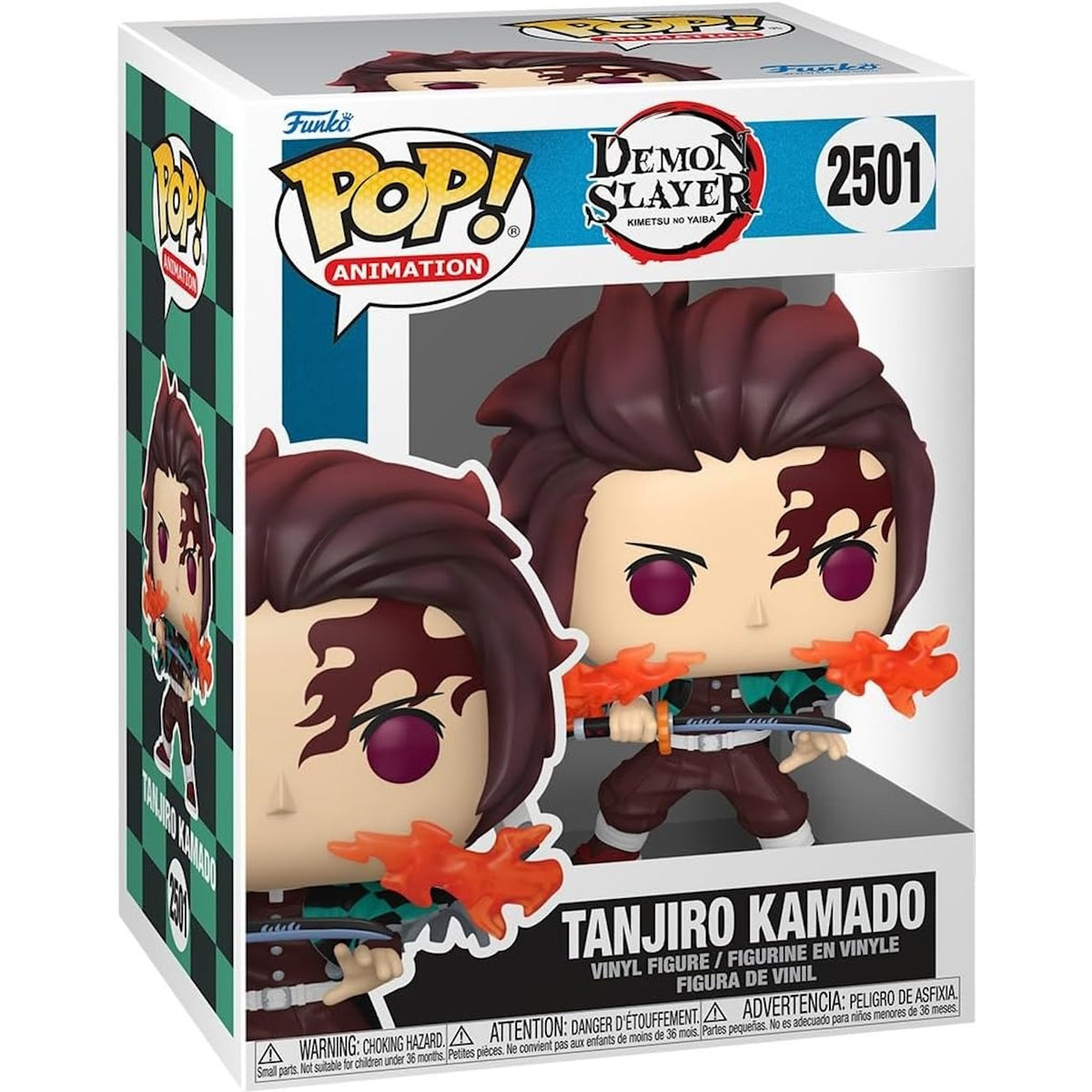 Funko Pop! Animation: Demon Slayer - Tanjiro Kamado Vinyl Figure - Fire Breathing #2501 Toys & Games Funko