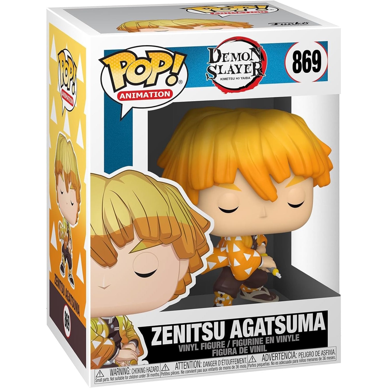 Funko Pop! Animation: Demon Slayer - Zenitsu Agatsuma Vinyl Figure #869 Toys & Games Funko