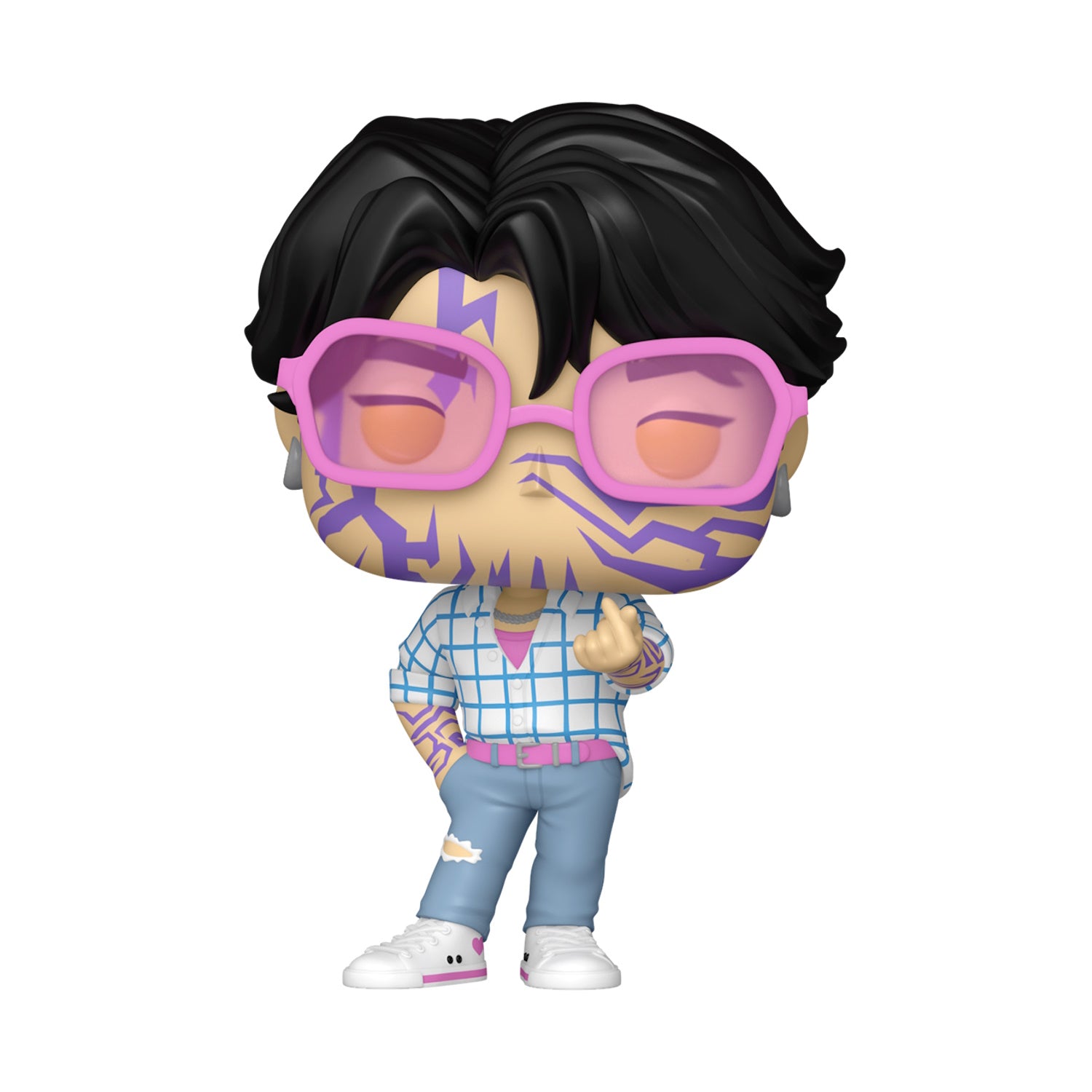 Funko Pop! Animation: Kpop Demon Hunters - Jinu with Patterns (Soda Pop) Vinyl Figure #2259 - Chase Variant Toys & Games Funko