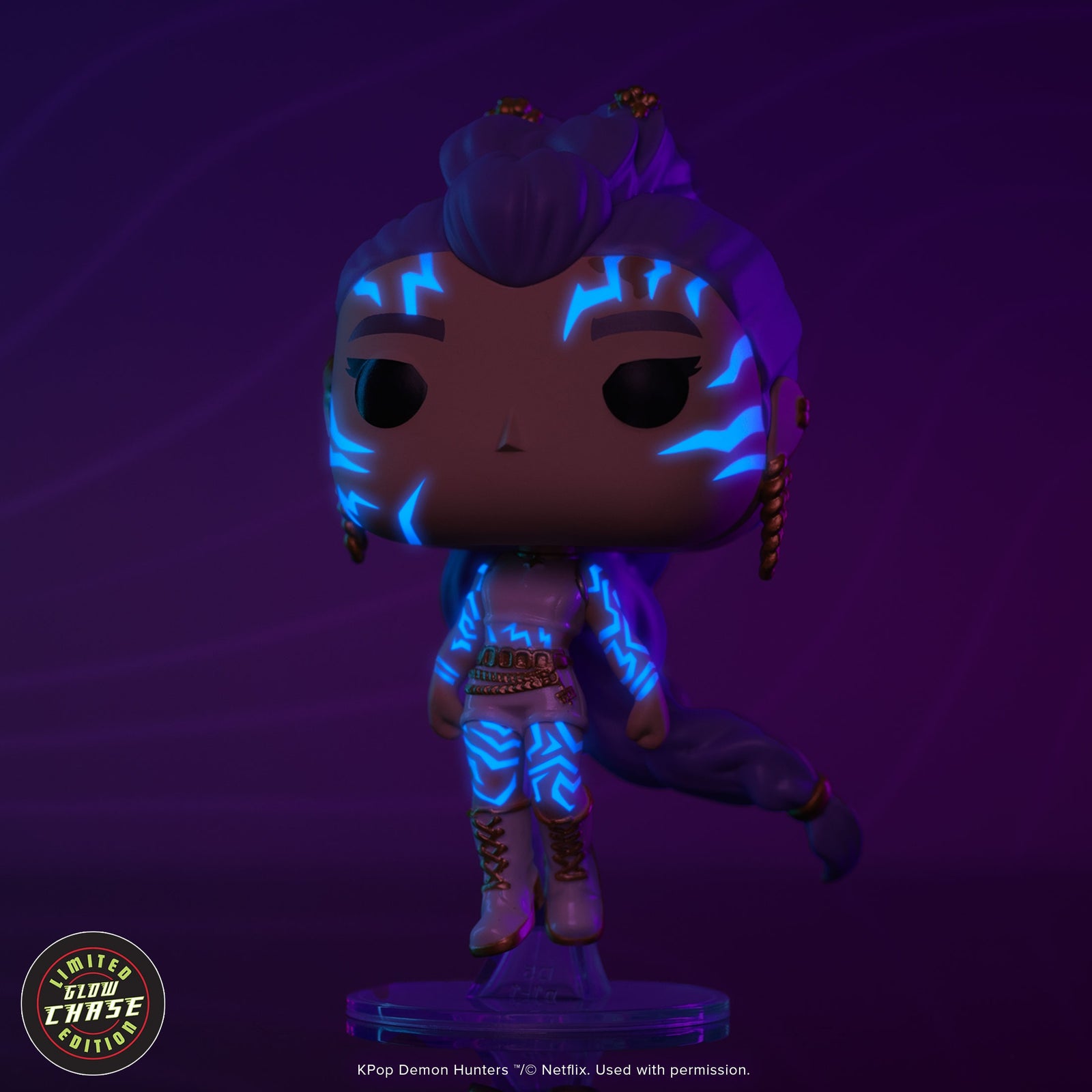Funko Pop! Animation: Kpop Demon Hunters - Rumi (What it Sounds Like Vinyl) Figure #2430 - Glow Chase Variant Toys & Games Funko