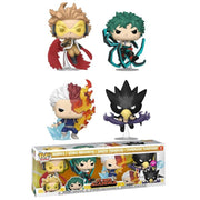 Funko Pop! Animation: My Hero Academia Flocked 4 Pack - Hawks Midoriya Todoroki Tokoyami Toys & Games Funko