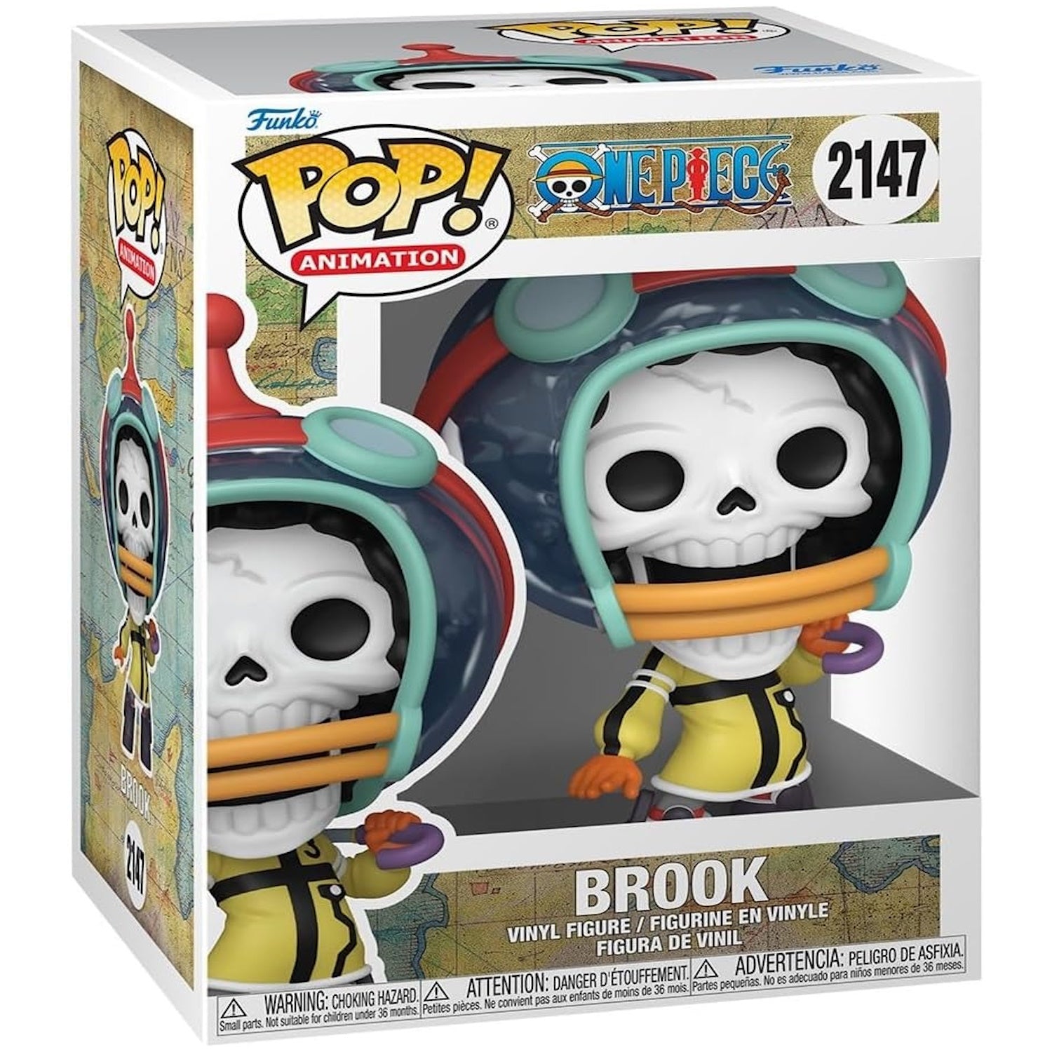Funko Pop! Animation: One Piece - Brook Vinyl Figure (Egghead Arc) Vinyl Figure #2147 Toys & Games Funko