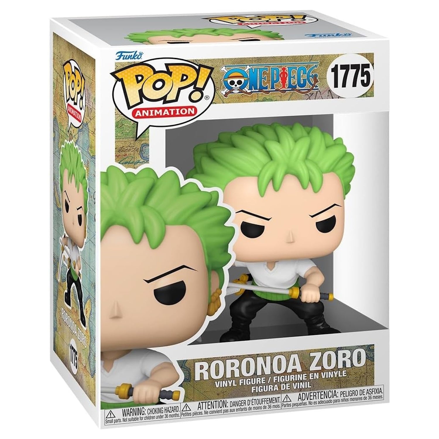 Funko Pop! Animation: One Piece - Roronoa Zoro #1775 Toys & Games Funko