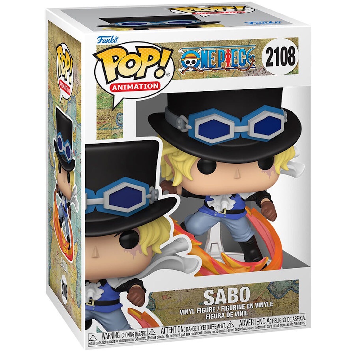 Funko Pop! Animation: One Piece - Sabo Vinyl Figure #2108 Toys & Games Funko